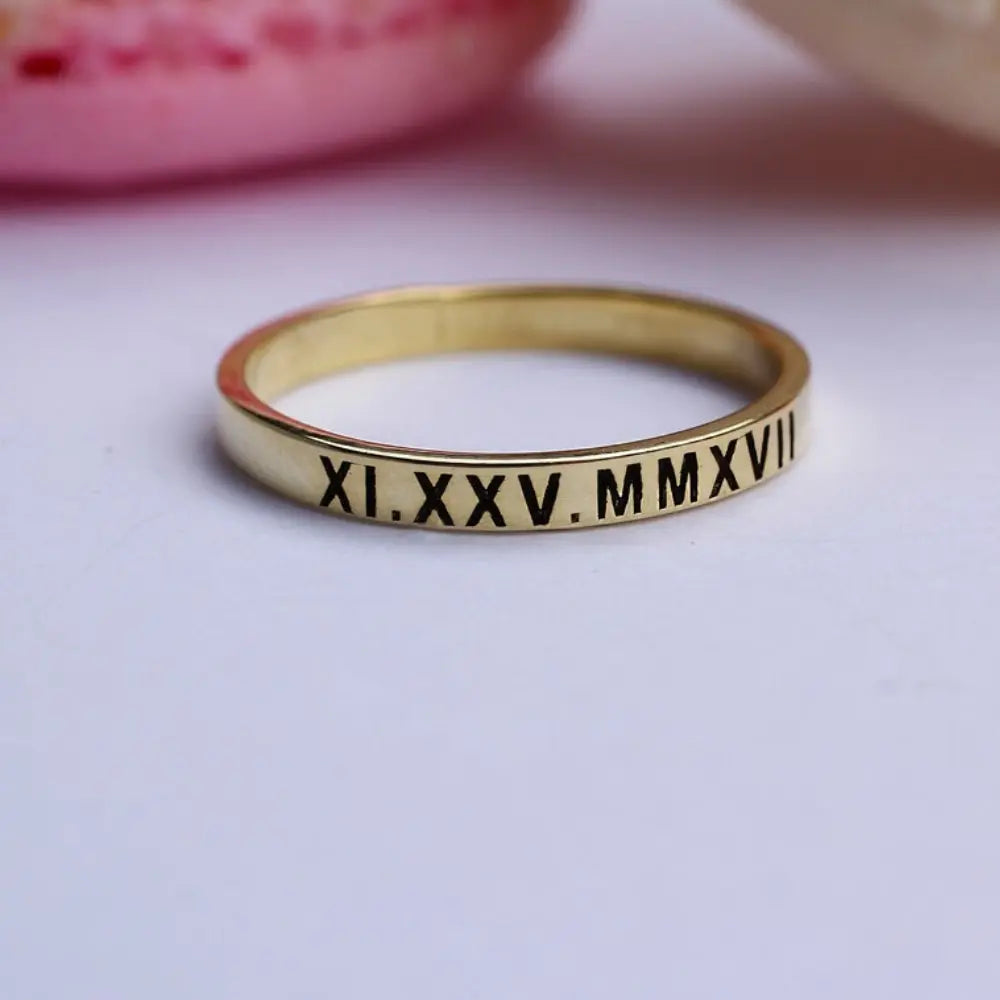 Bague chiffre romain
