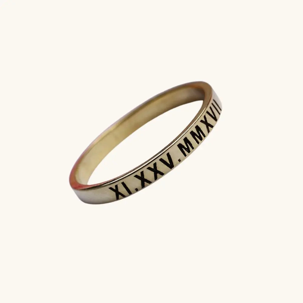 Bague chiffre romain