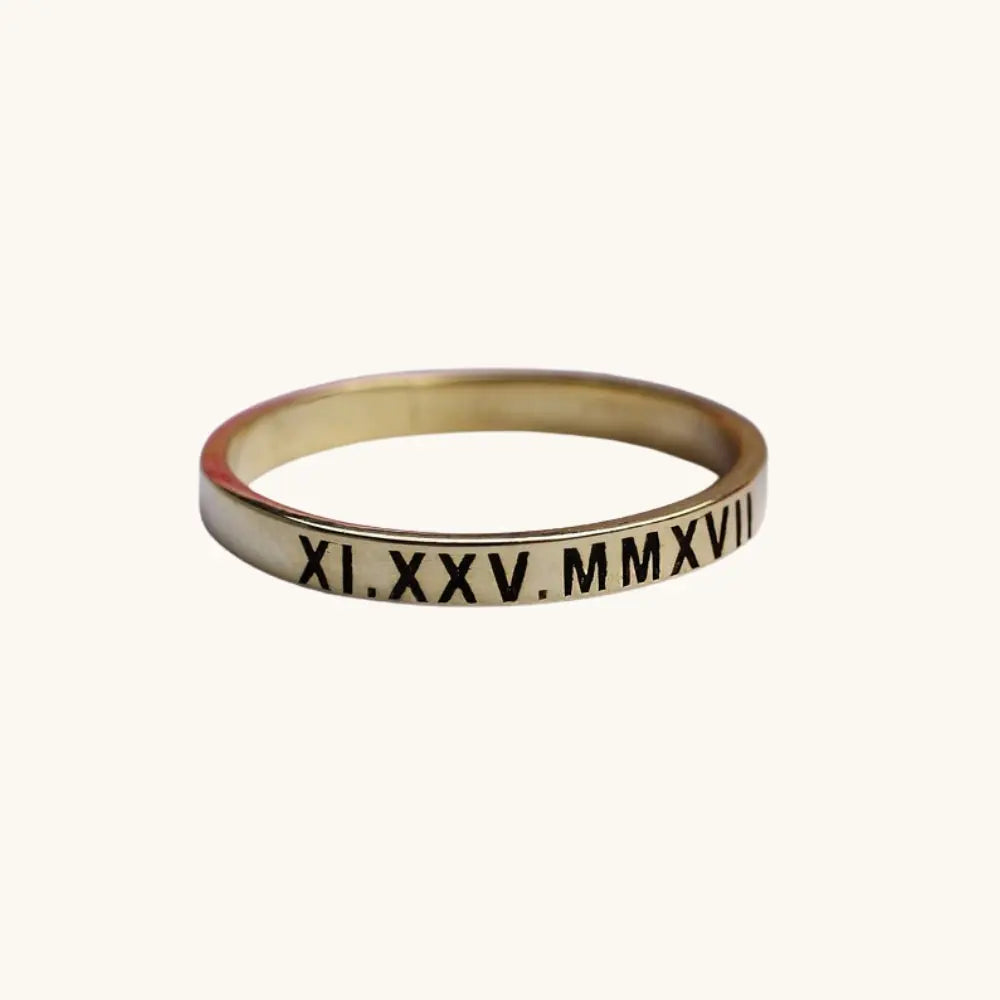 Bague chiffre romain