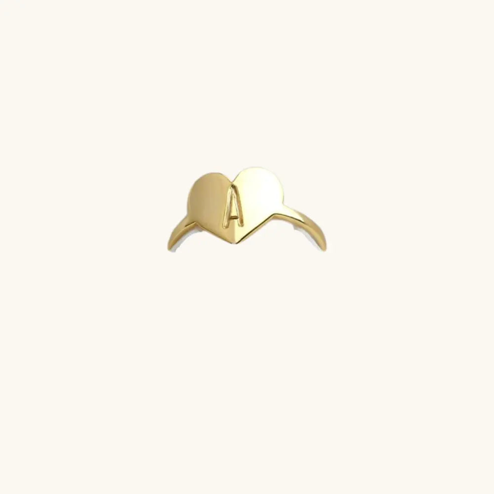 Bague cœur initiale
