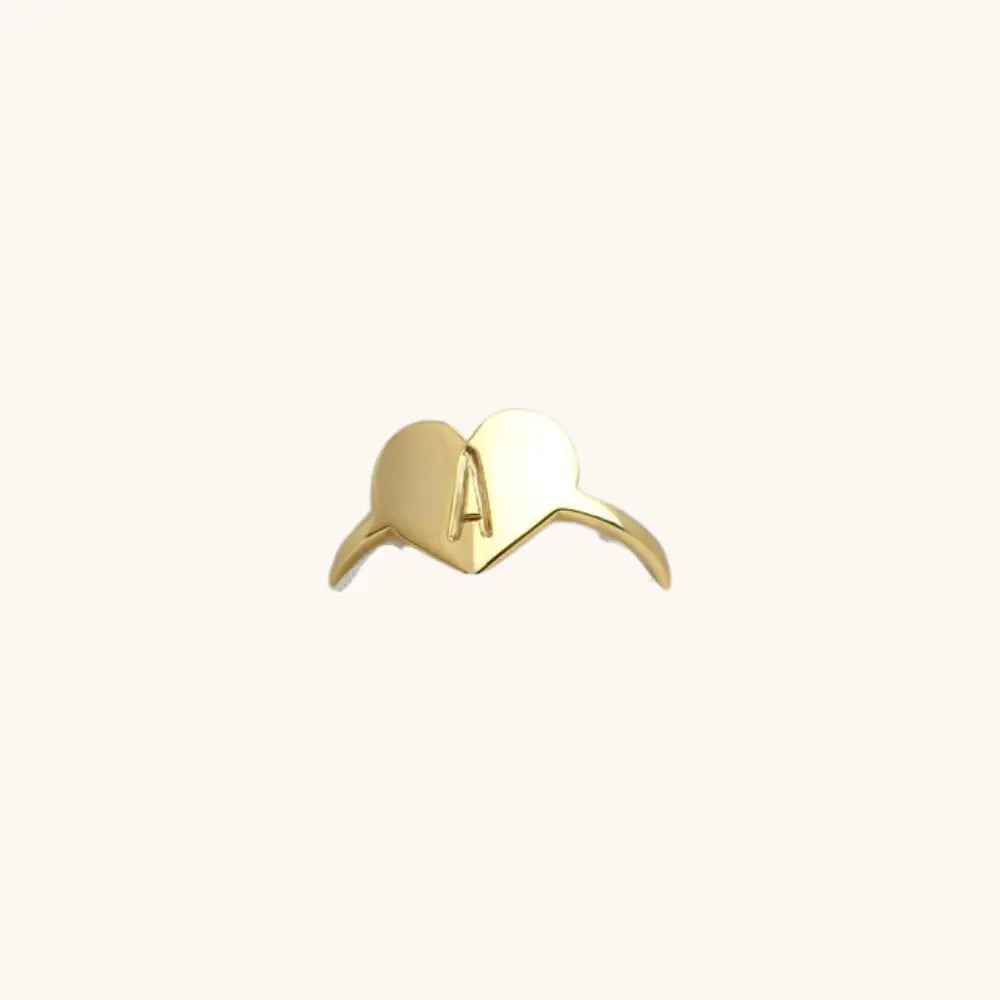 Bague cœur initiale