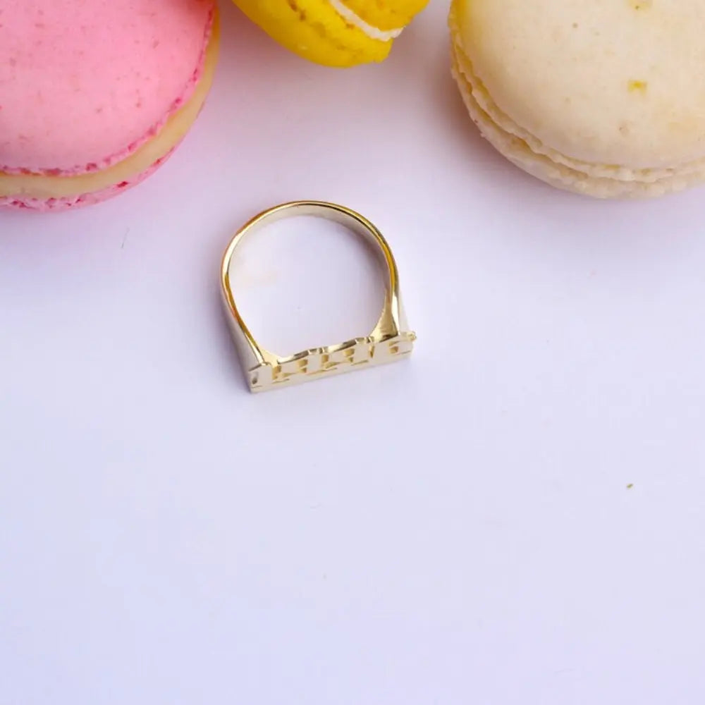Bague date personnalisée
