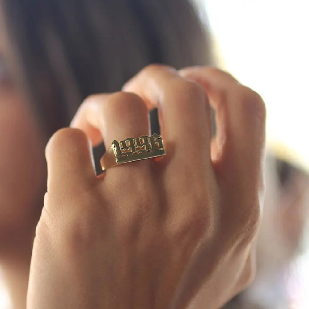 Bague date personnalisée