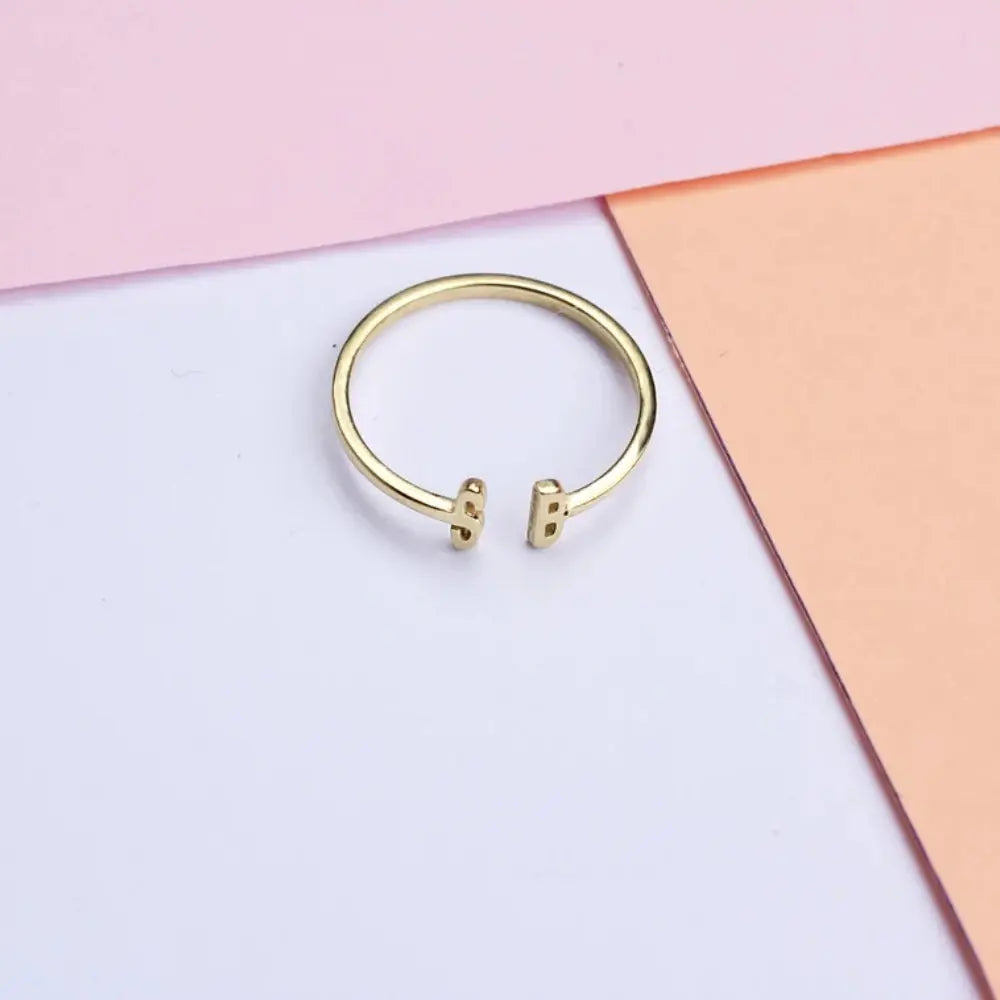 Bague deux initiales