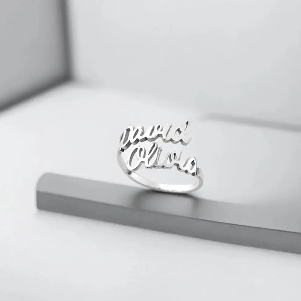 Bague deux prénoms