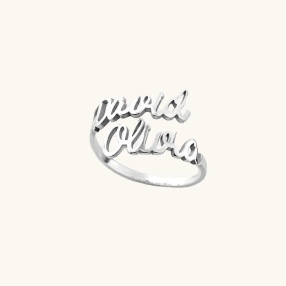 Bague deux prénoms