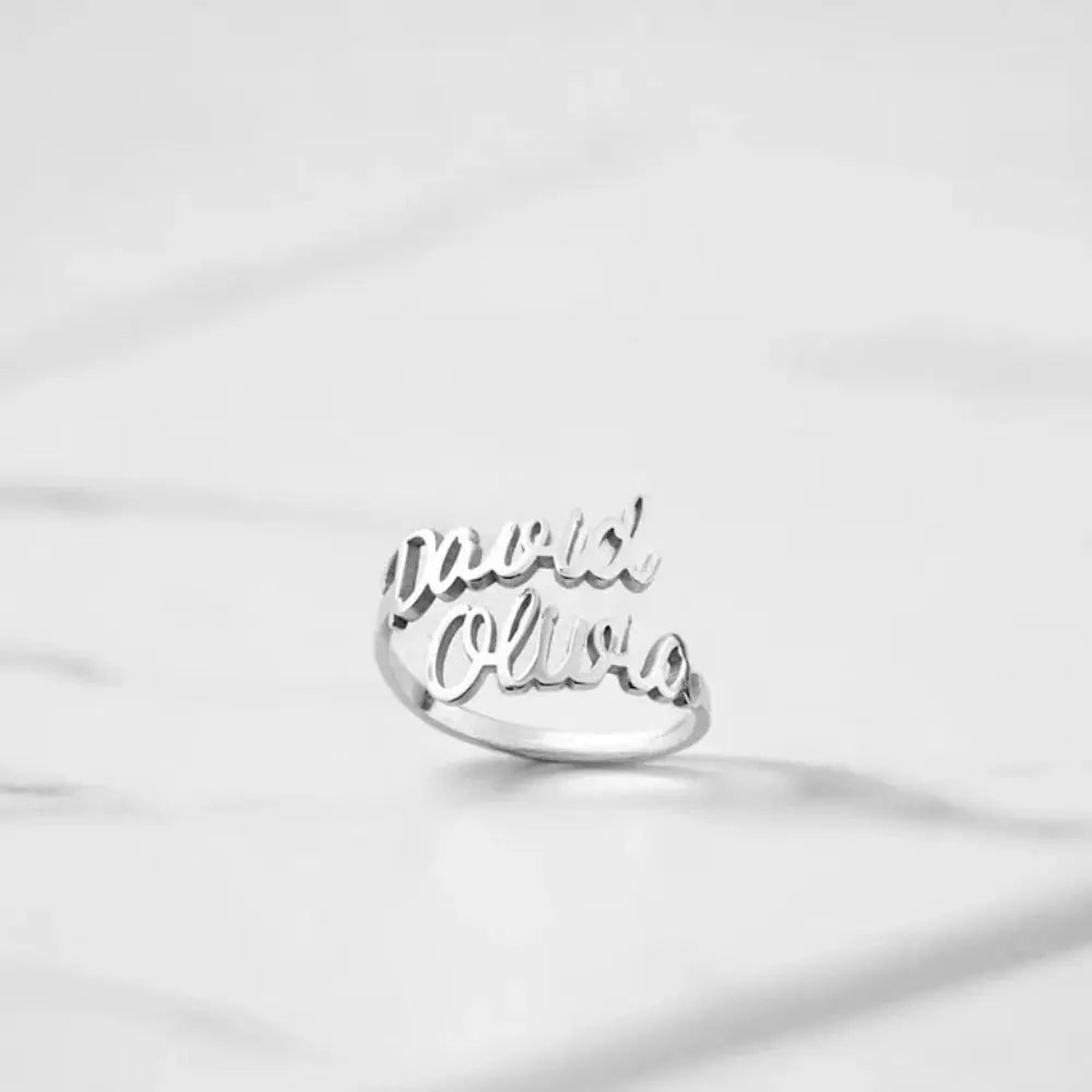 Bague deux prénoms