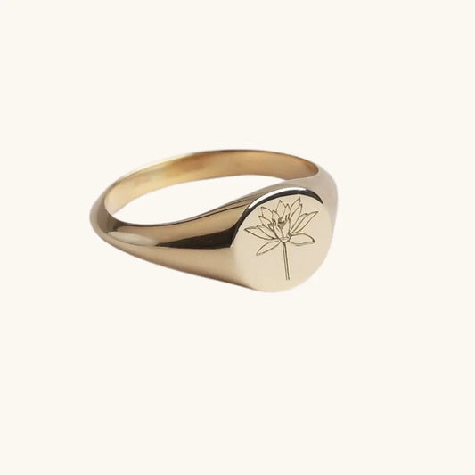 Bague fleur de naissance