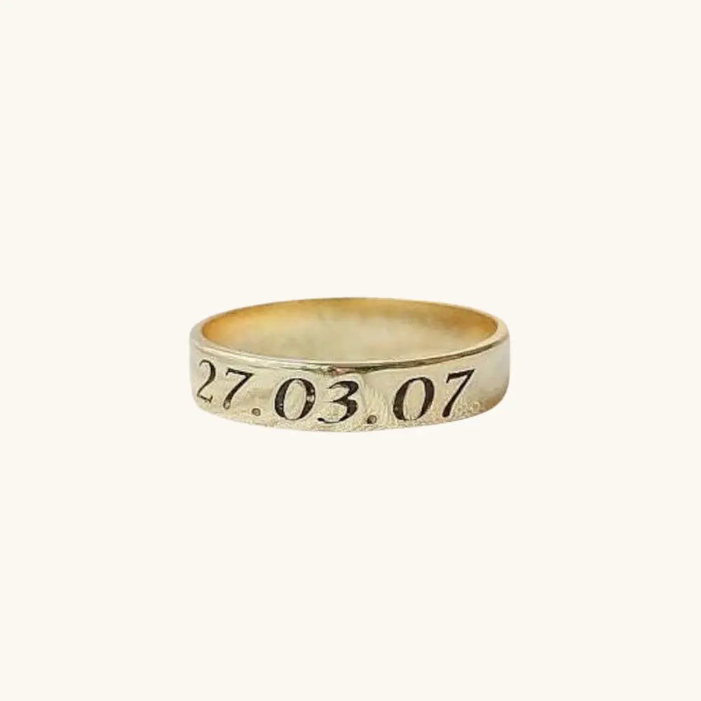 Bague gravée personnalisée