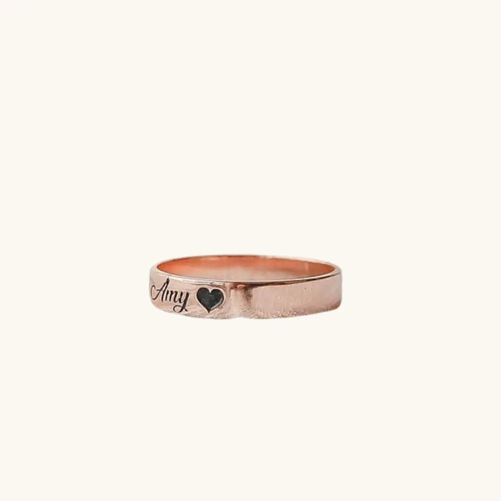 Bague gravée personnalisée