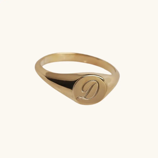 Bague initiale personnalisée