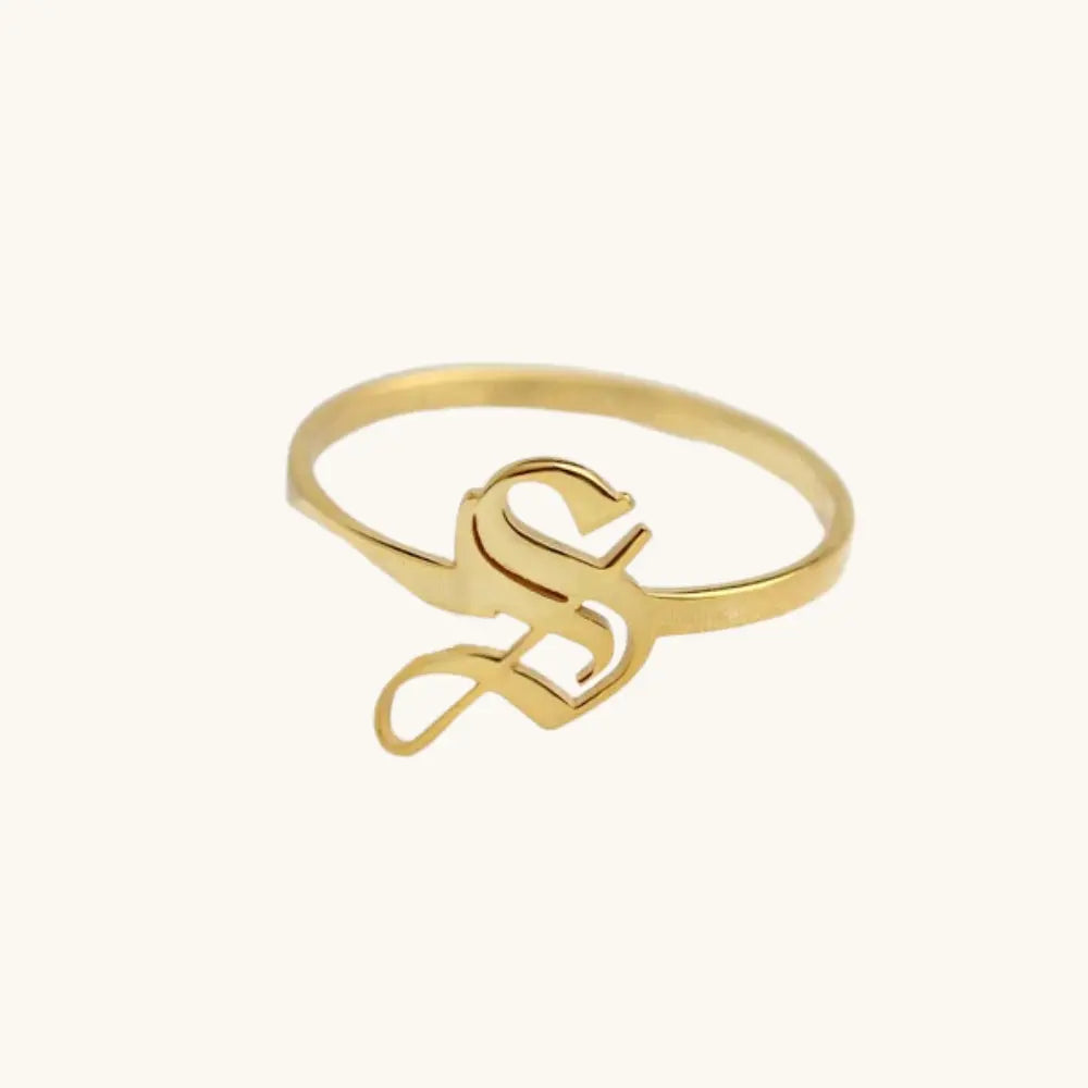 Bague initiale anglaise