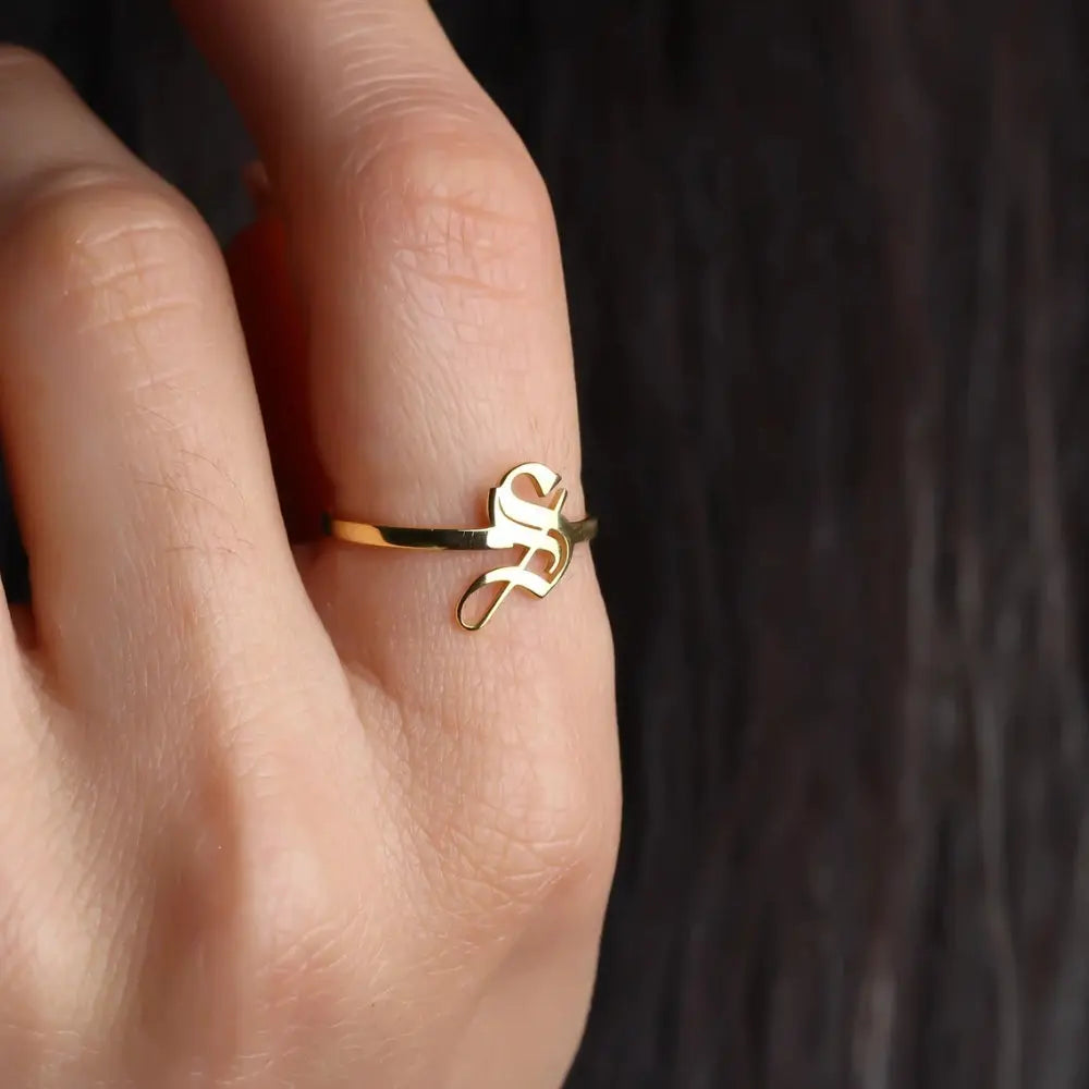 Bague initiale anglaise