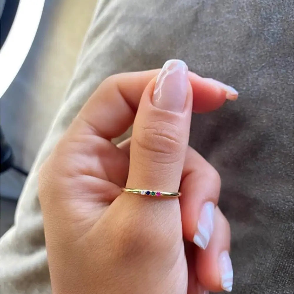 Bague pierre de naissance