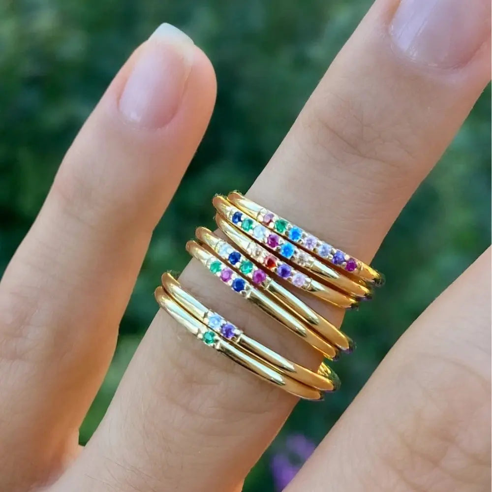Bague pierre de naissance