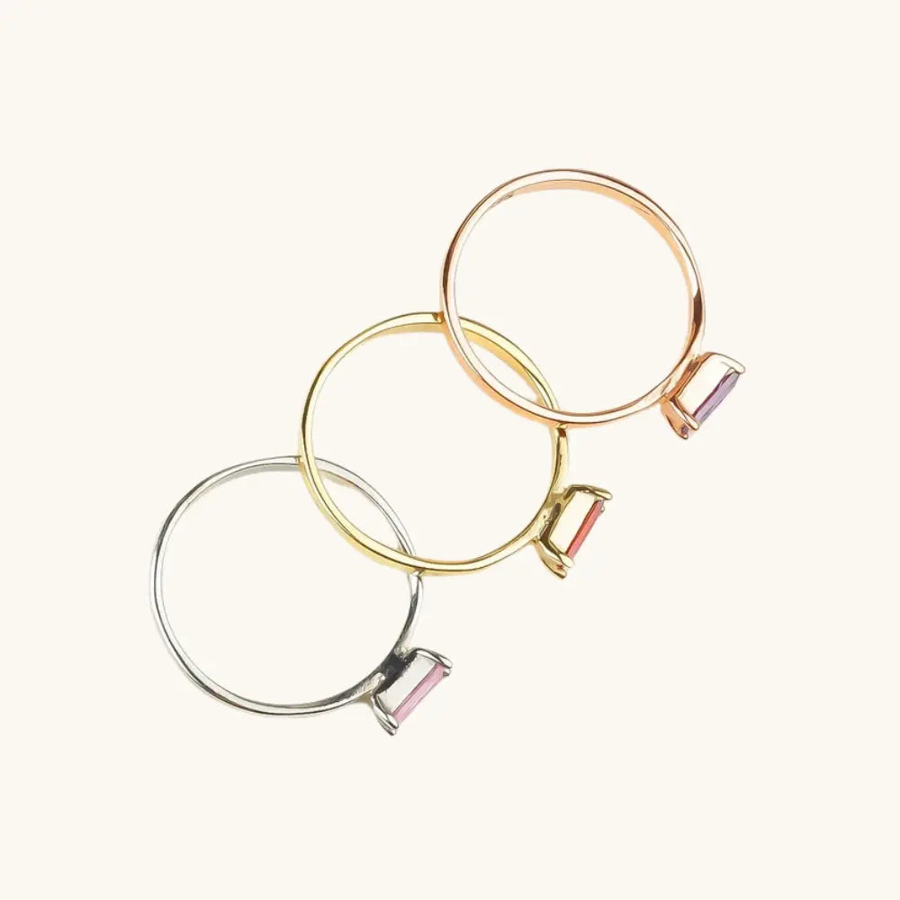 Bague pierre personnalisée
