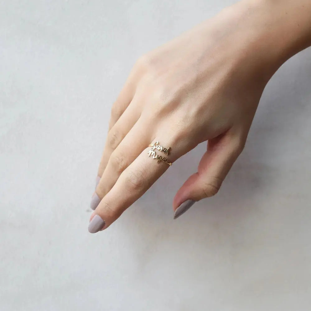Bague prénom argent