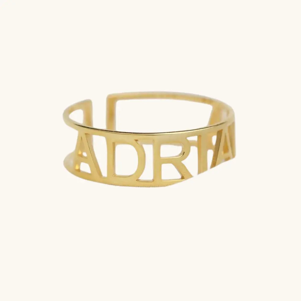 Bague prénom délicate