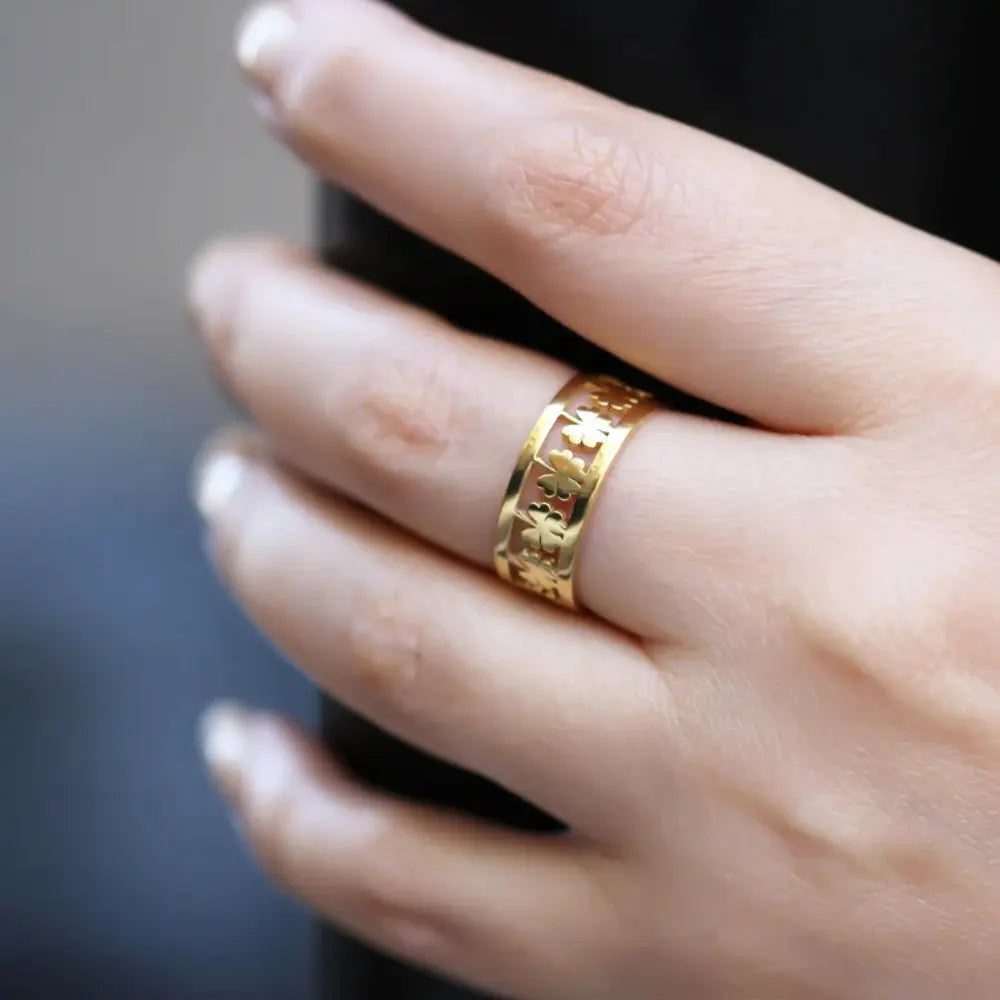Bague trèfle