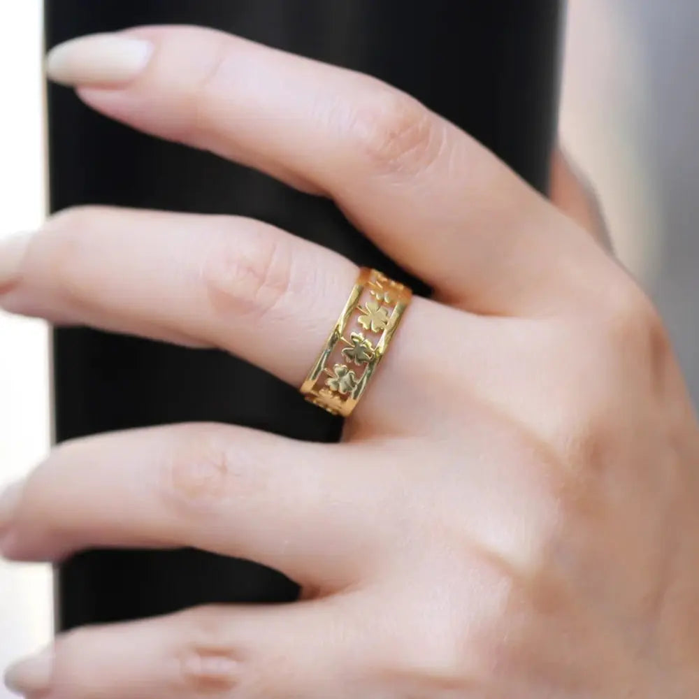 Bague trèfle