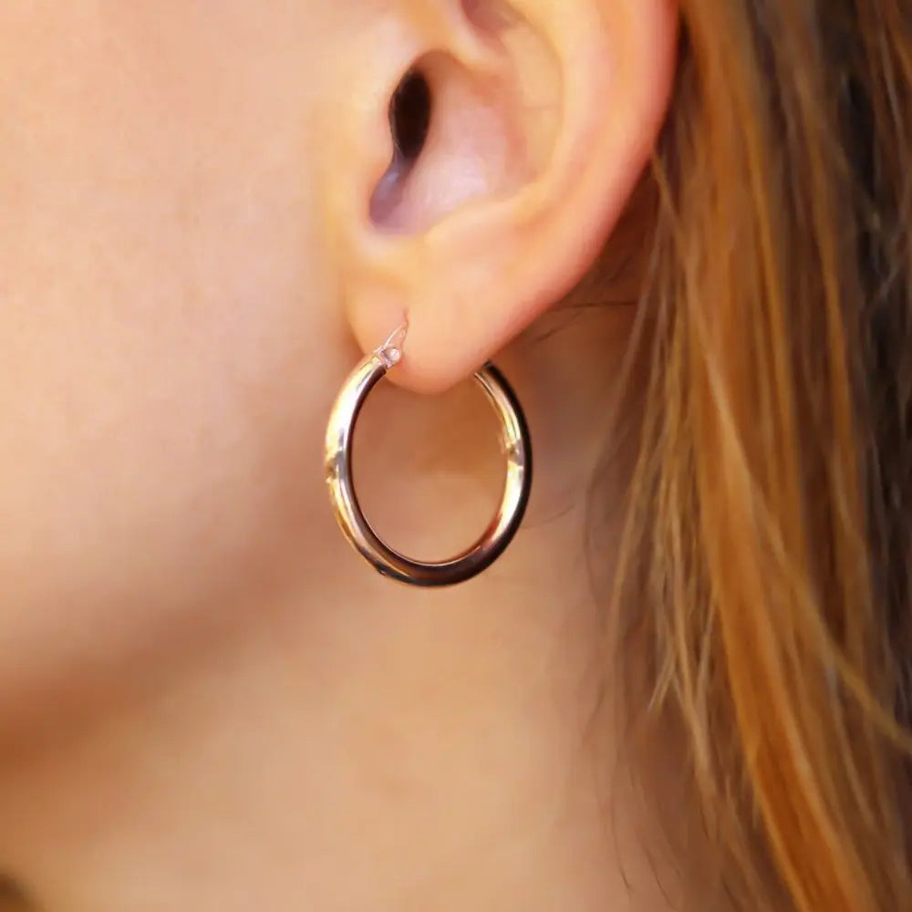 Boucles d'oreilles créoles brillantes