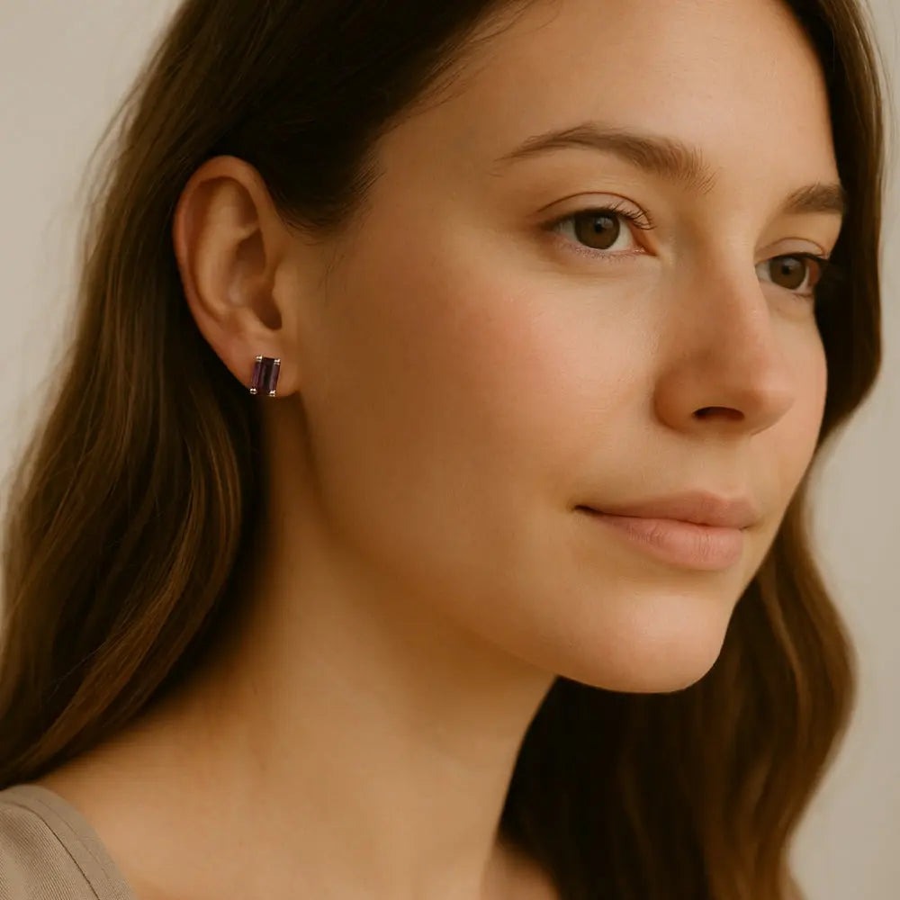 Boucles d'oreilles pierres