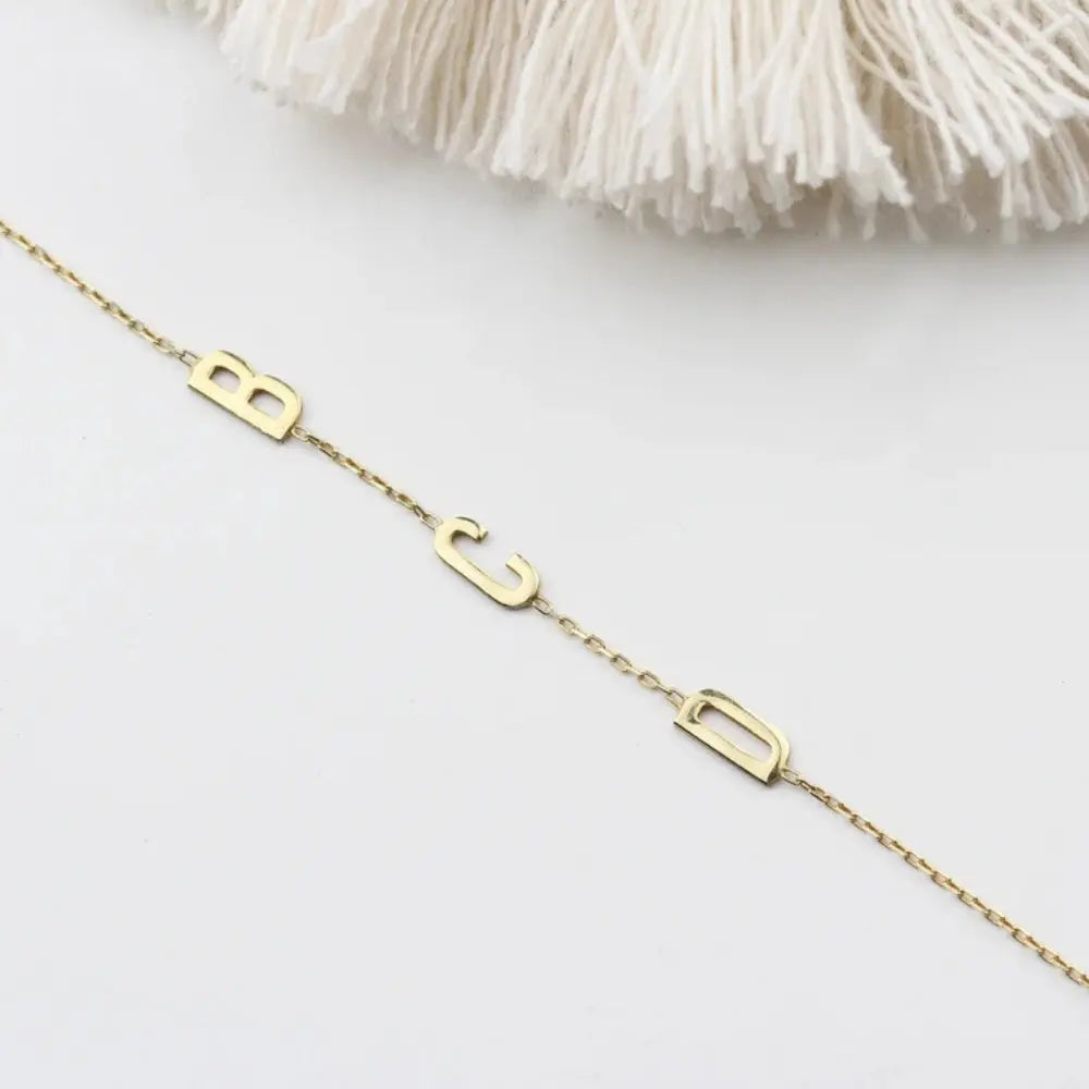 Bracelet lettres délicates