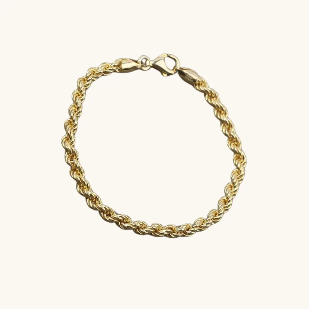 Bracelet de chaîne torsadée
