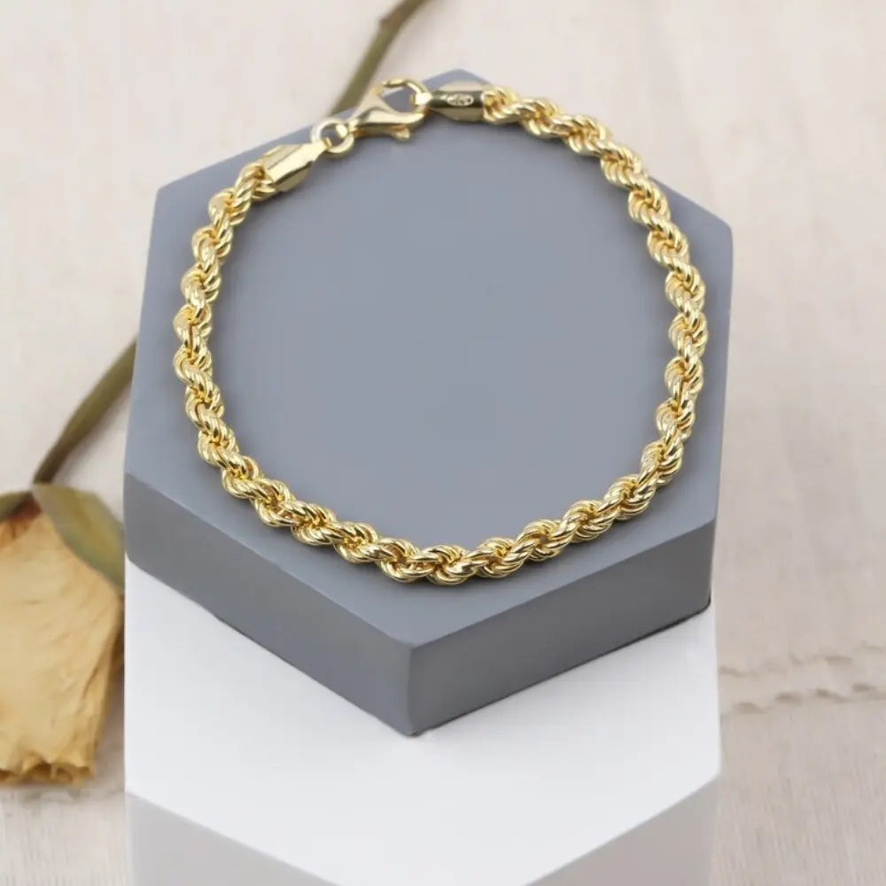 Bracelet de chaîne torsadée