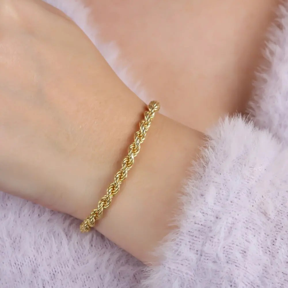 Bracelet de chaîne torsadée