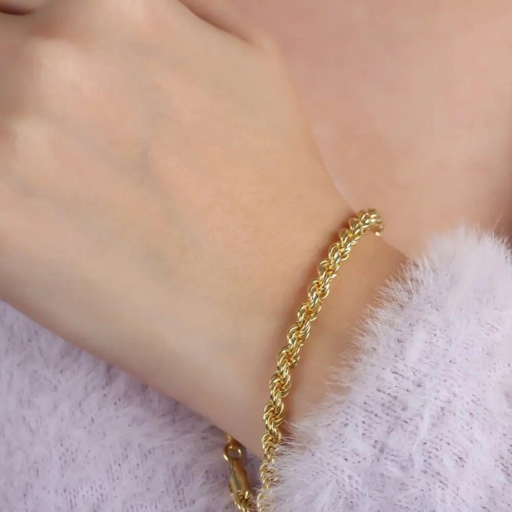 Bracelet de chaîne torsadée