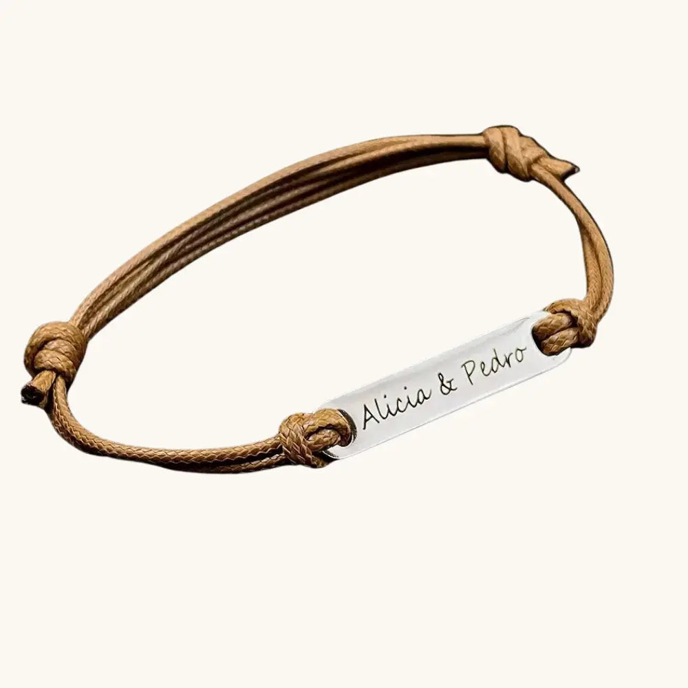 Bracelet cordon prénom