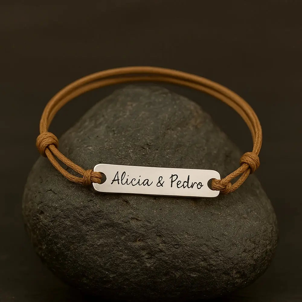 Bracelet cordon prénom