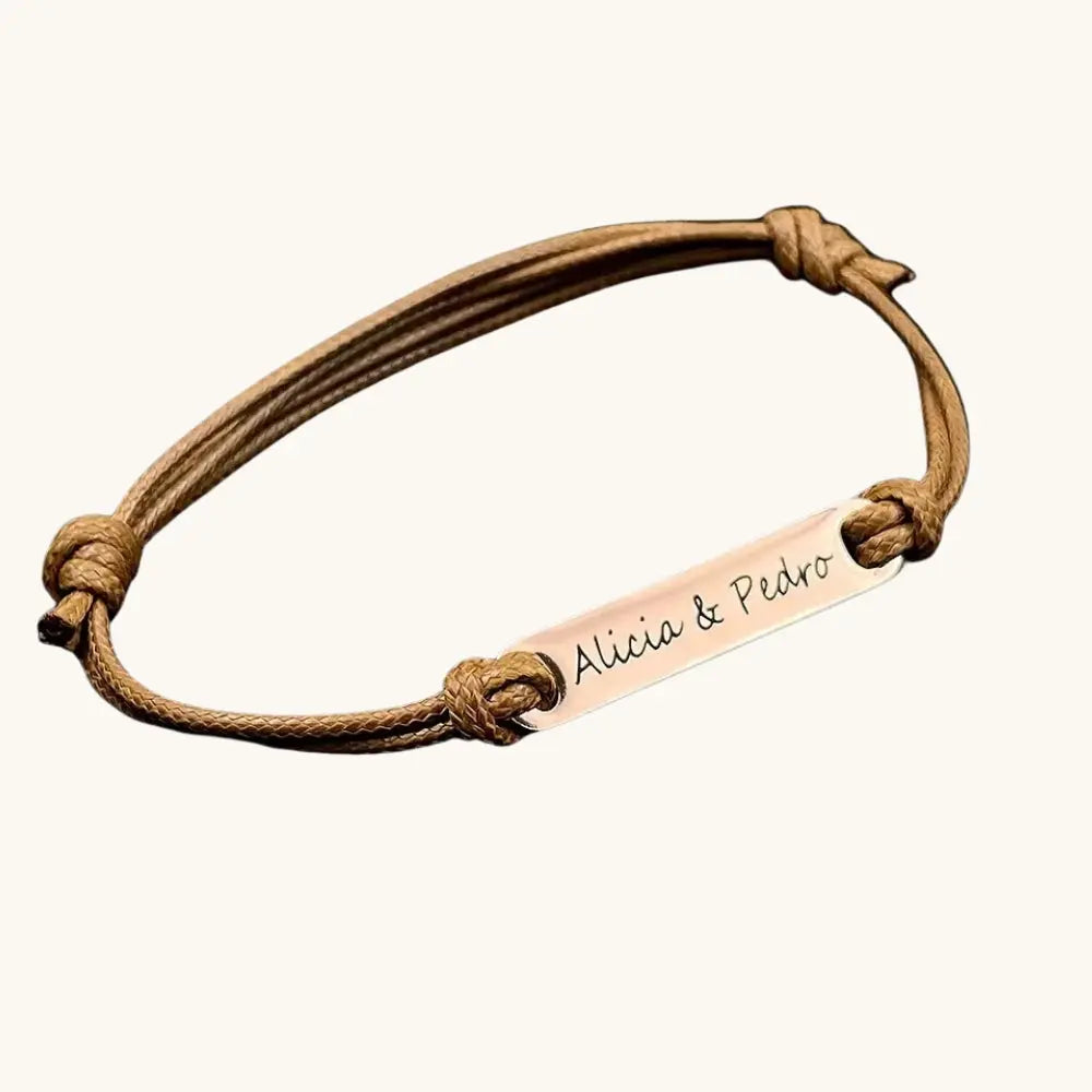 Bracelet cordon prénom