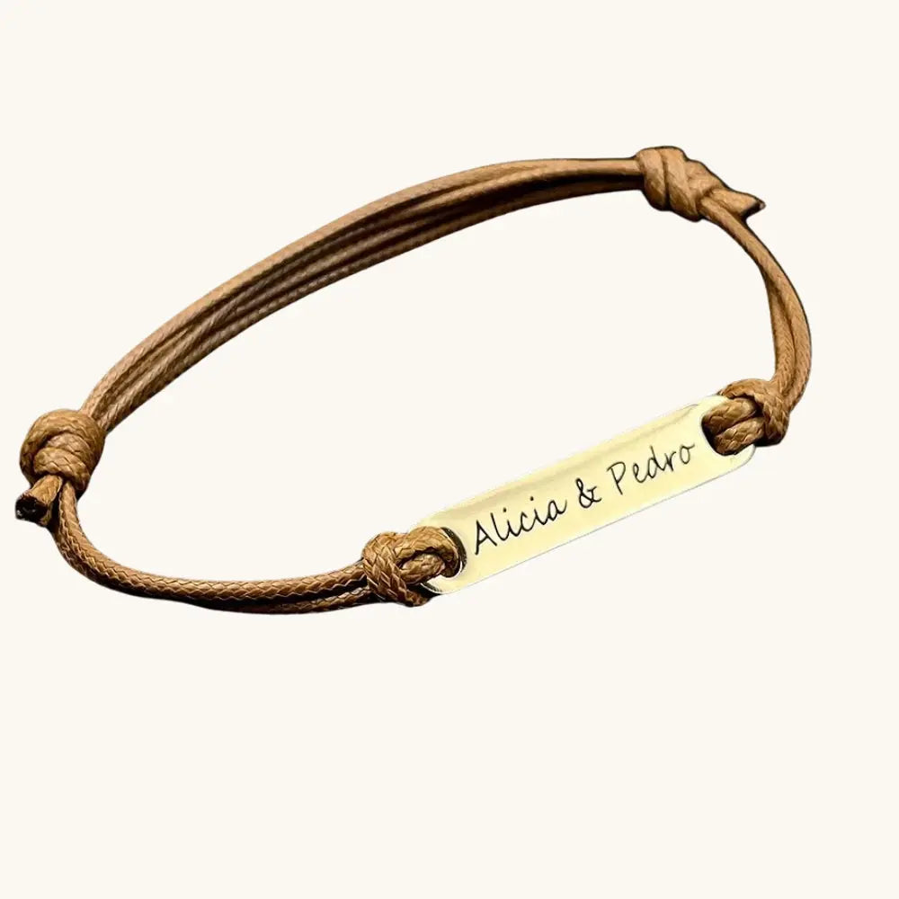 Bracelet cordon prénom