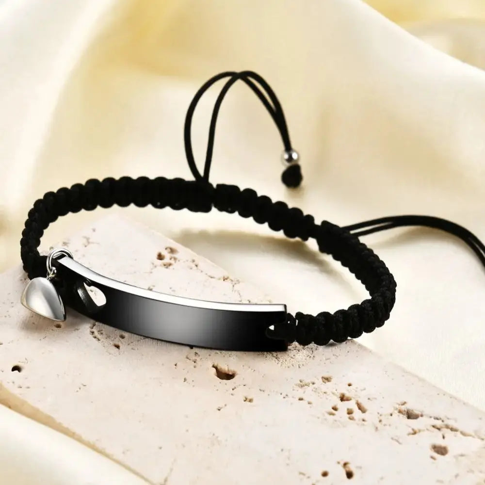 Bracelet couple personnalisable