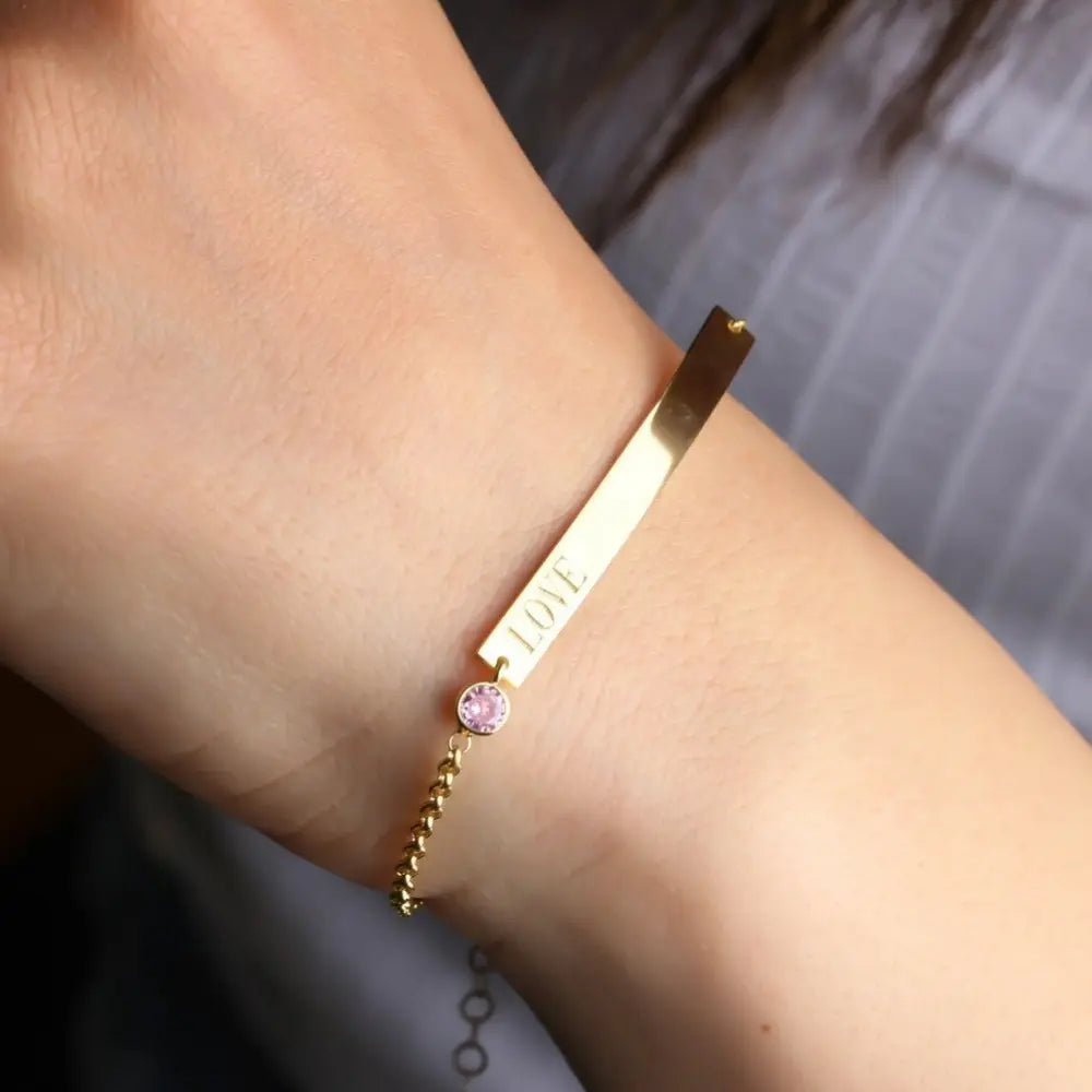 Bracelet couple personnalisé