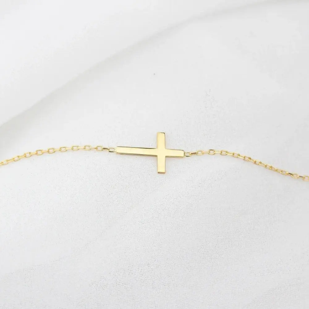 Bracelet croix personnalisé