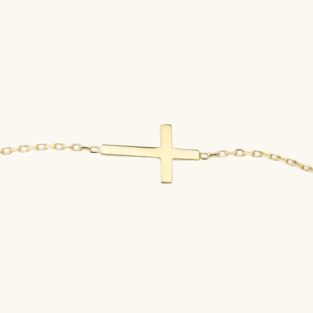 Bracelet croix personnalisé