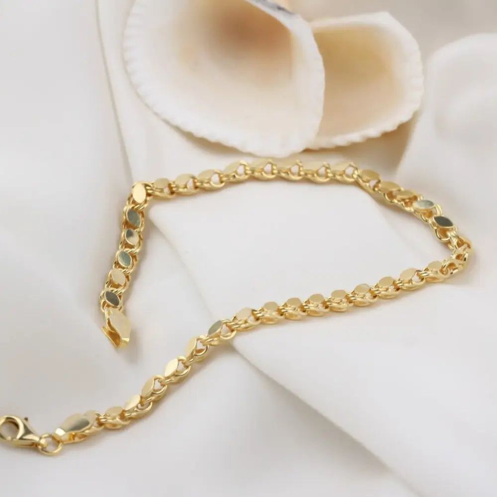 Bracelet de chaîne à paillettes