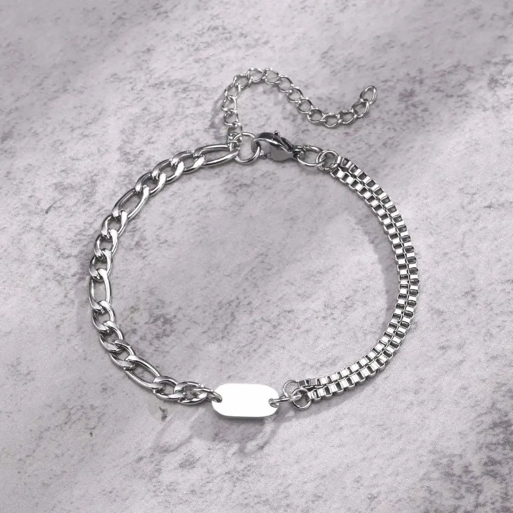 Bracelet homme initiale