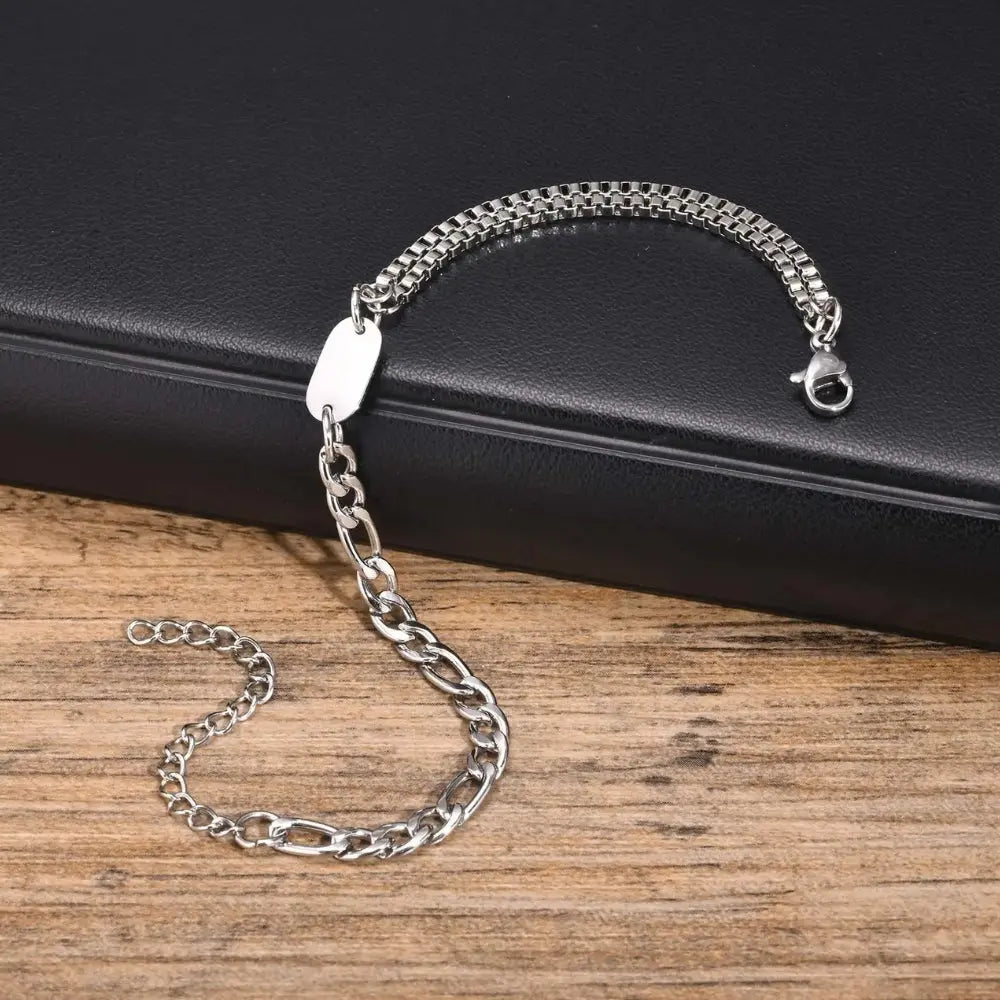 Bracelet homme initiale