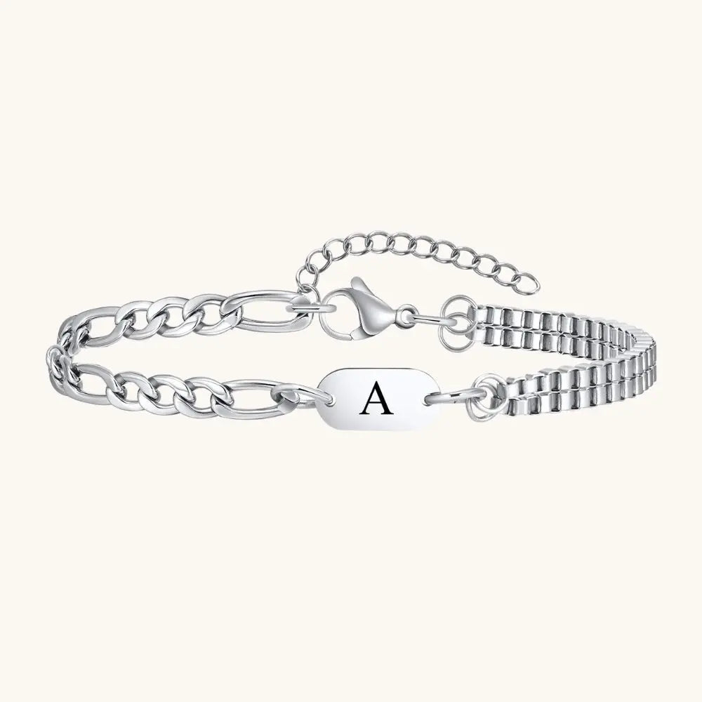 Bracelet homme initiale