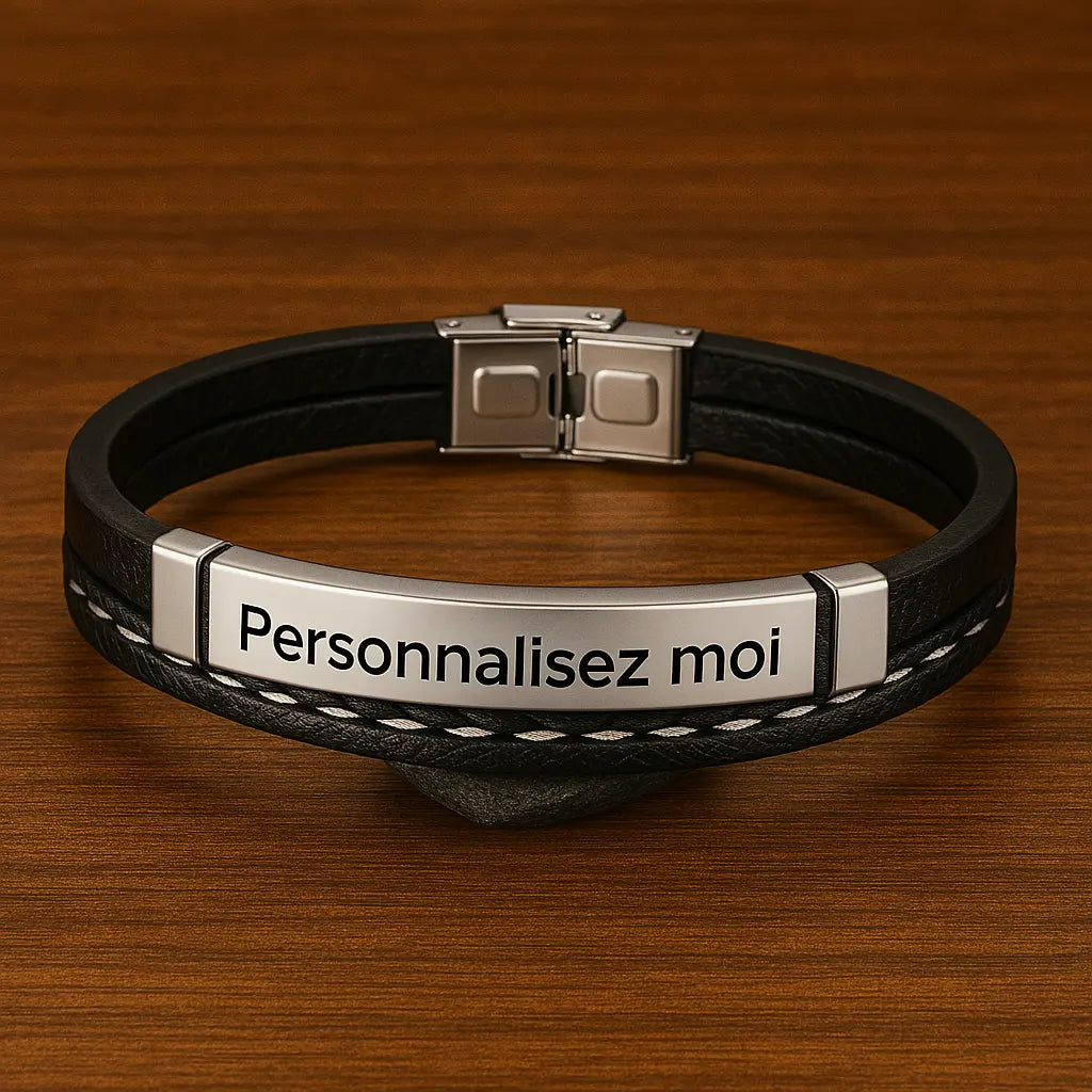 Bracelet homme personnalisé prénom