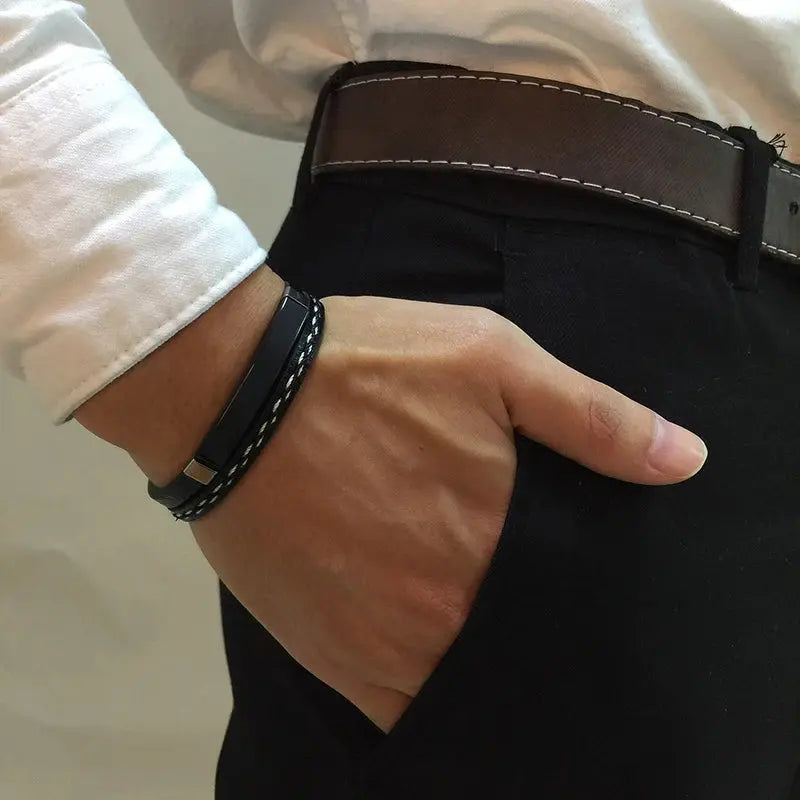 Bracelet homme personnalisé prénom