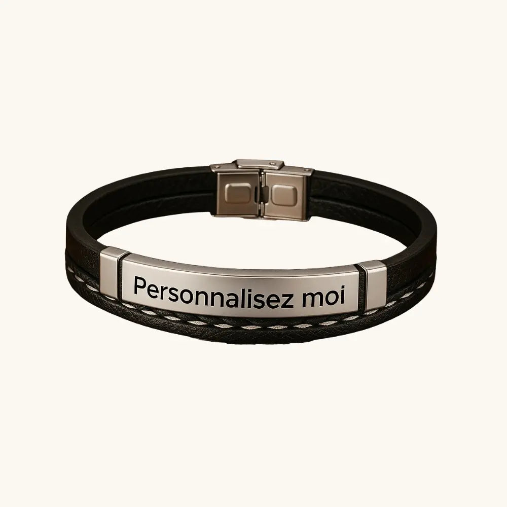 Bracelet homme personnalisé prénom