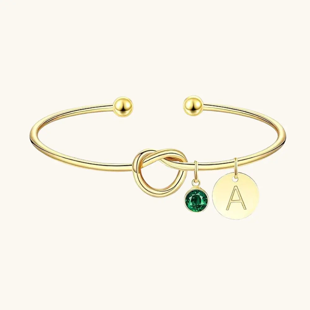 Bracelet jonc initiale