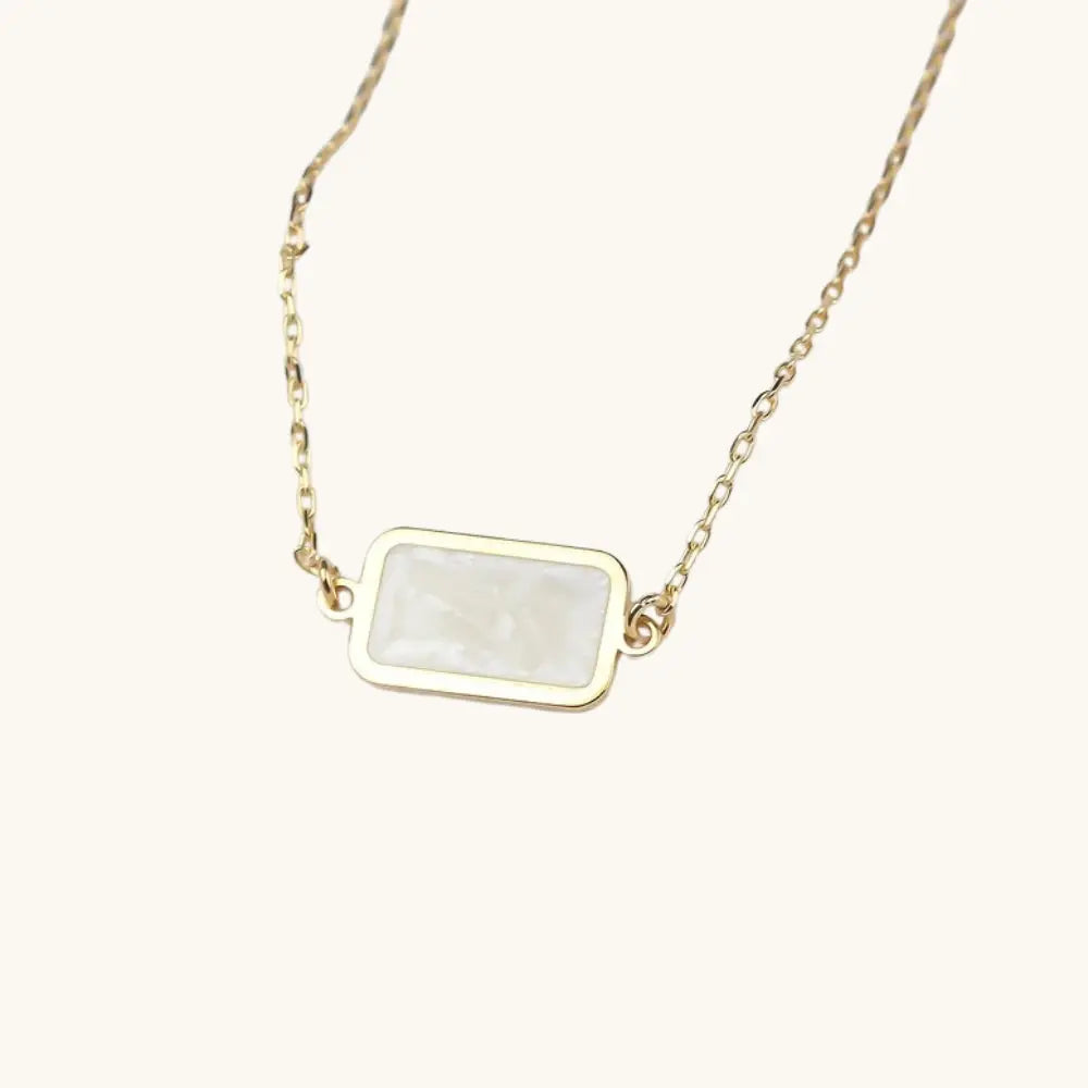 Bracelet email nacre rectangle