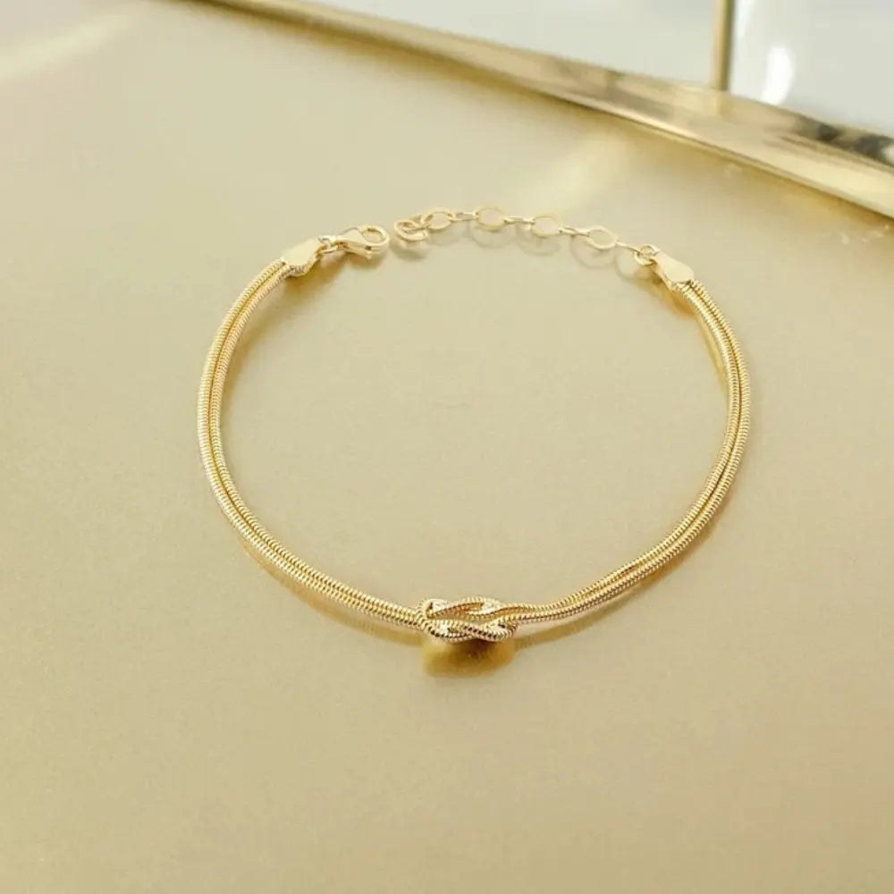 Bracelet nœud argent