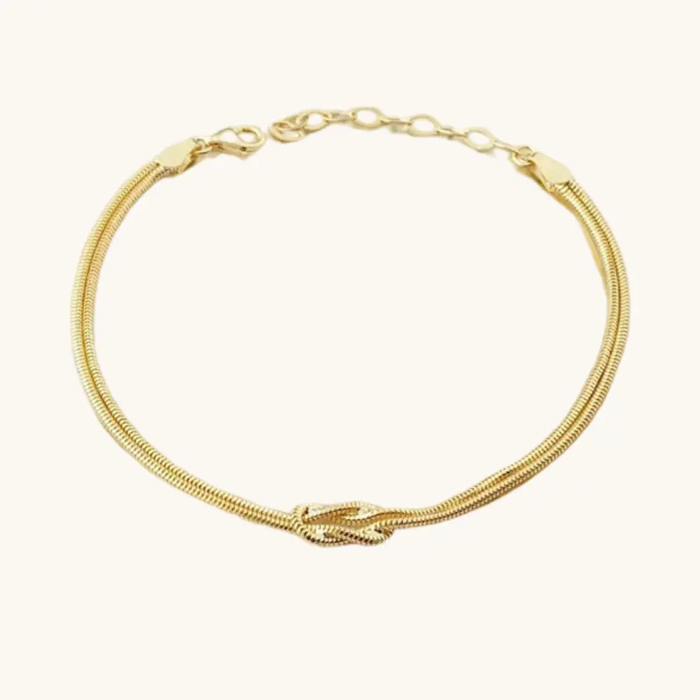 Bracelet nœud argent